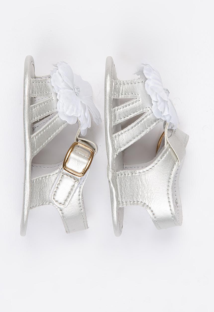 Pop Candy - Flower Sandals Silver