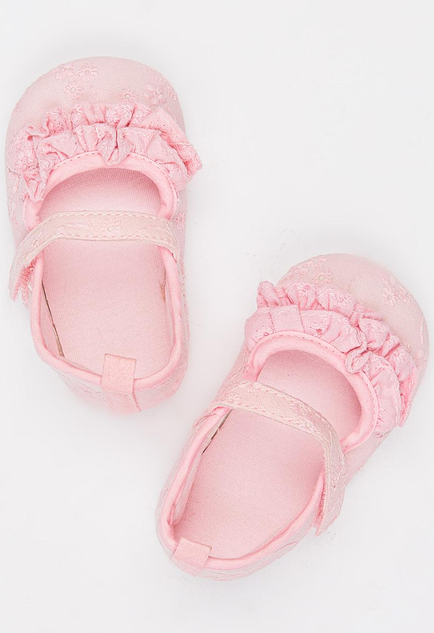Pop Candy - Frilly Pumps Pale Pink