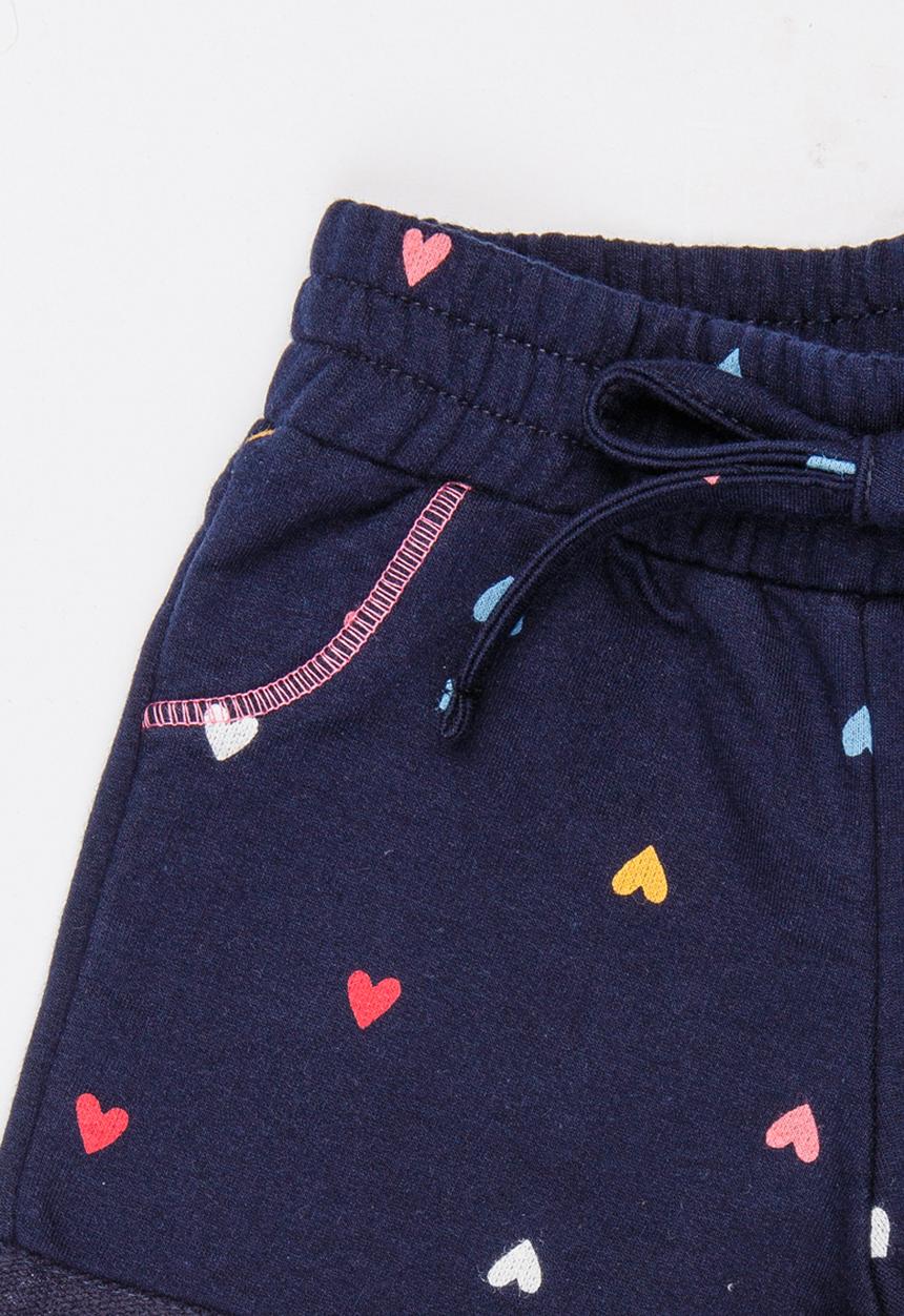 See-Saw - Girls Fleece Shorts Navy