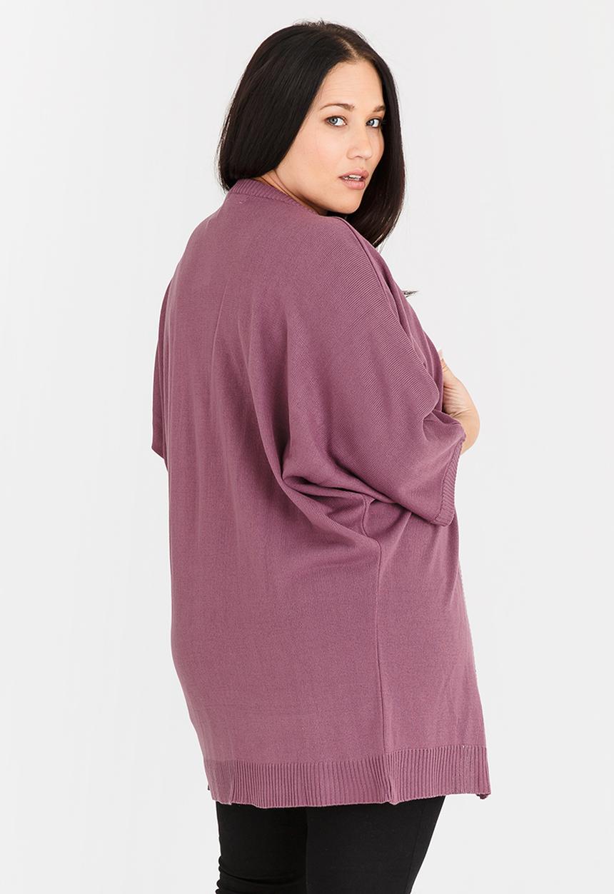 edit Plus - Throw-over Cardi Pale Purple