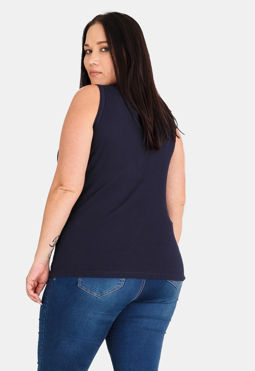 EVANS - Round Neck Vest Navy