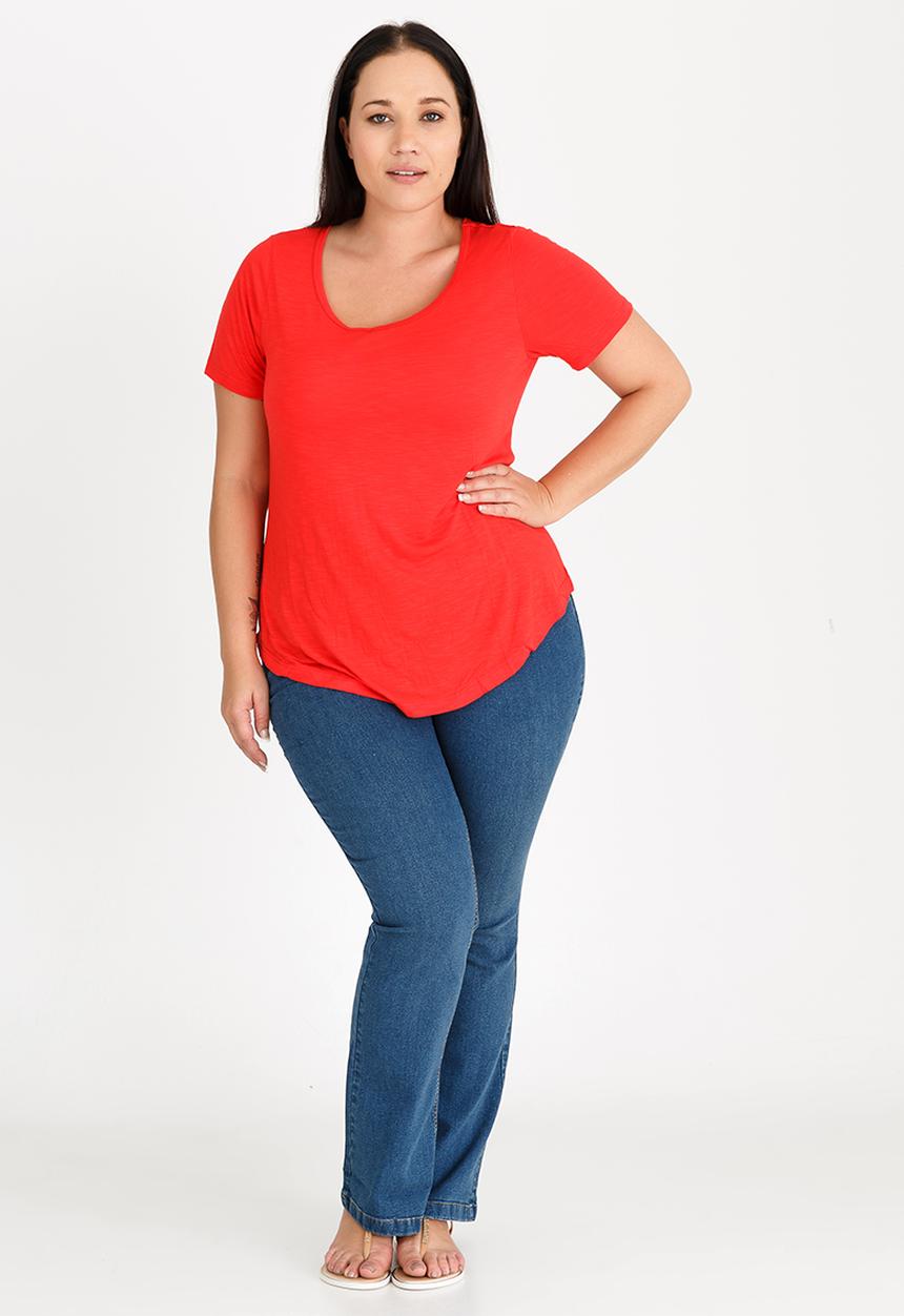 EVANS - Short Sleeve Tee Red
