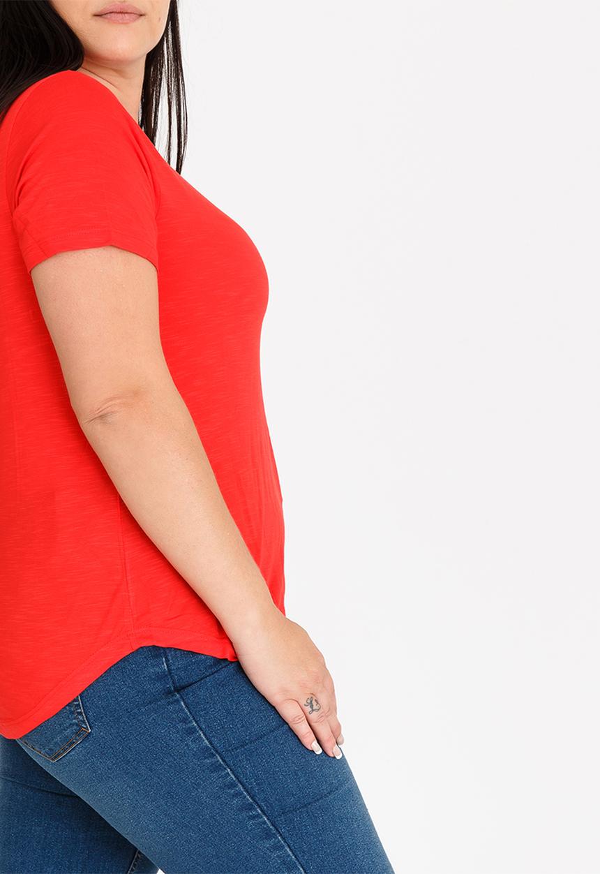 EVANS - Short Sleeve Tee Red