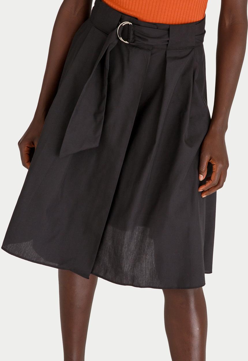STYLE REPUBLIC - Contrast Belt Skirt Black