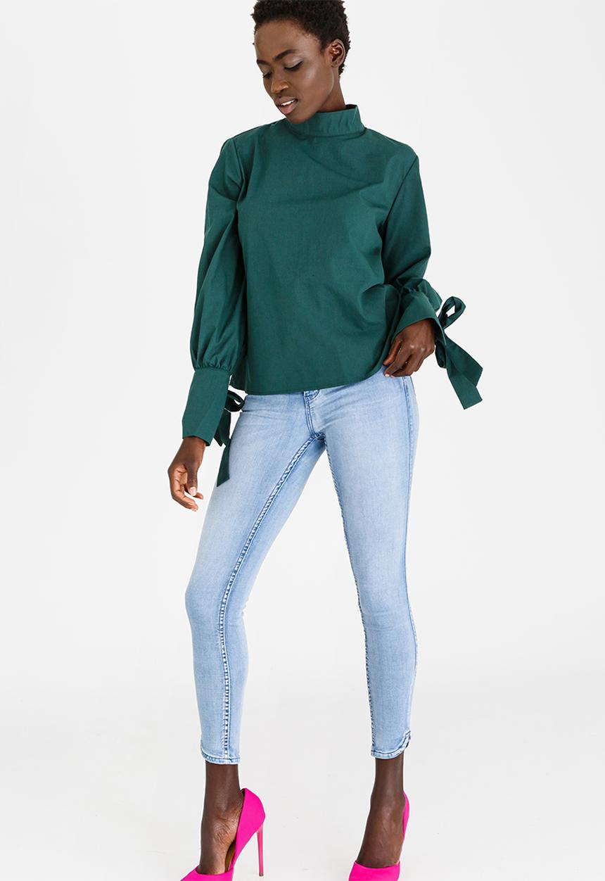STYLE REPUBLIC - Tie Detail Blouse Green