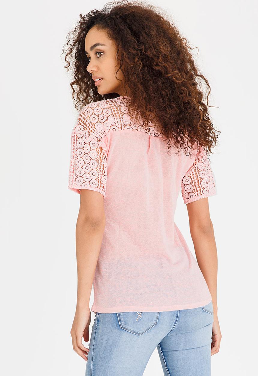 SISSY BOY - Dixie One Up Tee Pale Pink