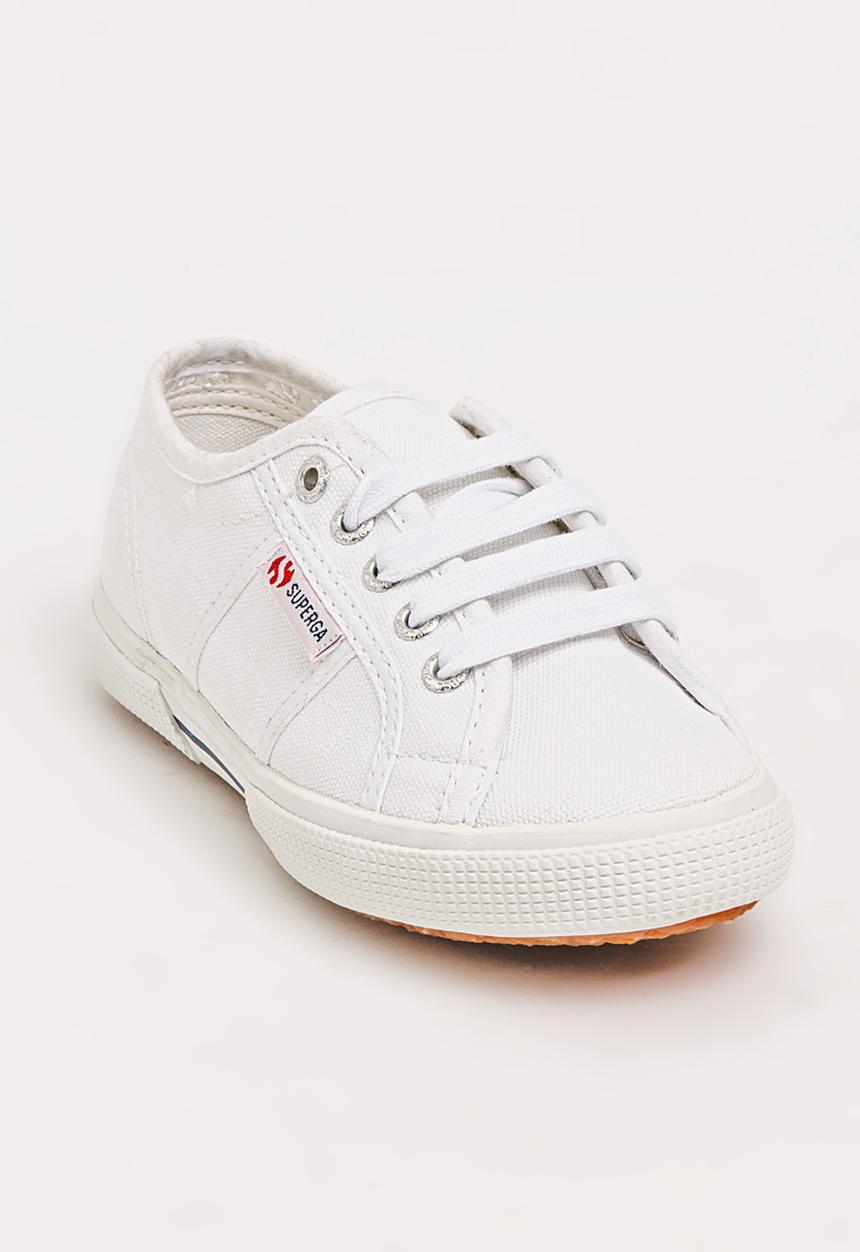 SUPERGA - Girls Junior Slim Line Sneaker White