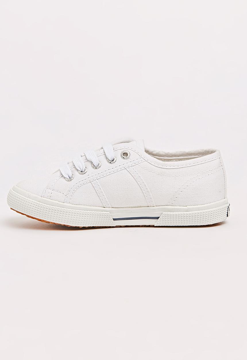 SUPERGA - Girls Junior Slim Line Sneaker White