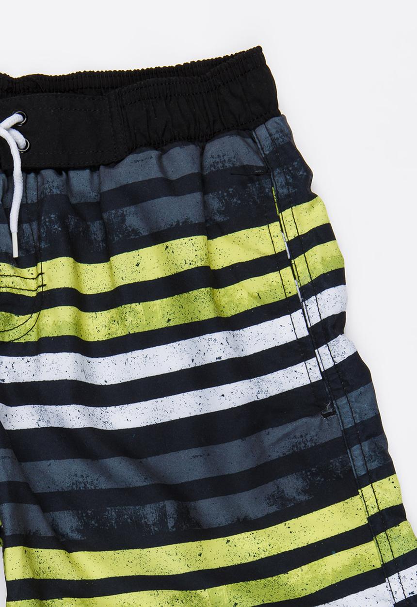 Pop Candy - Striped Swim Shorts Multi-colour