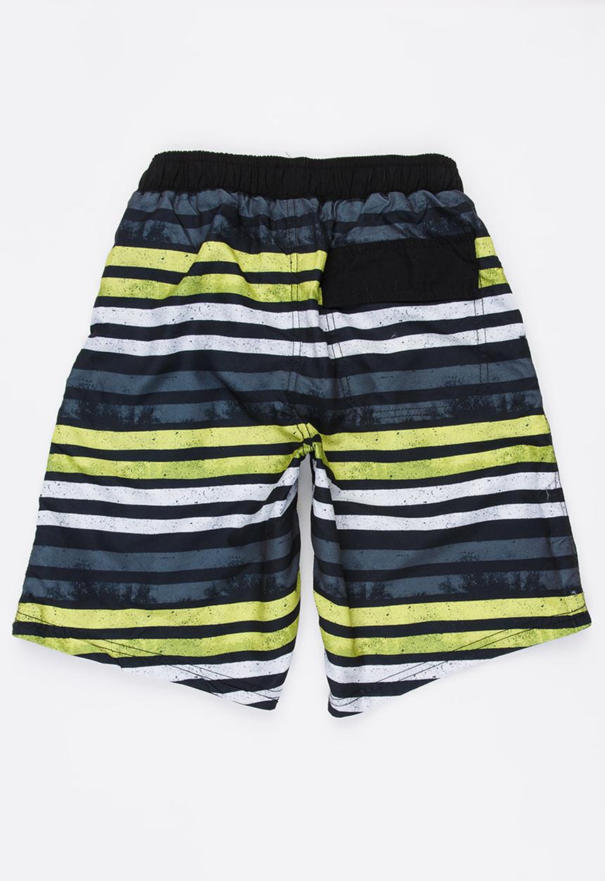 Pop Candy - Striped Swim Shorts Multi-colour