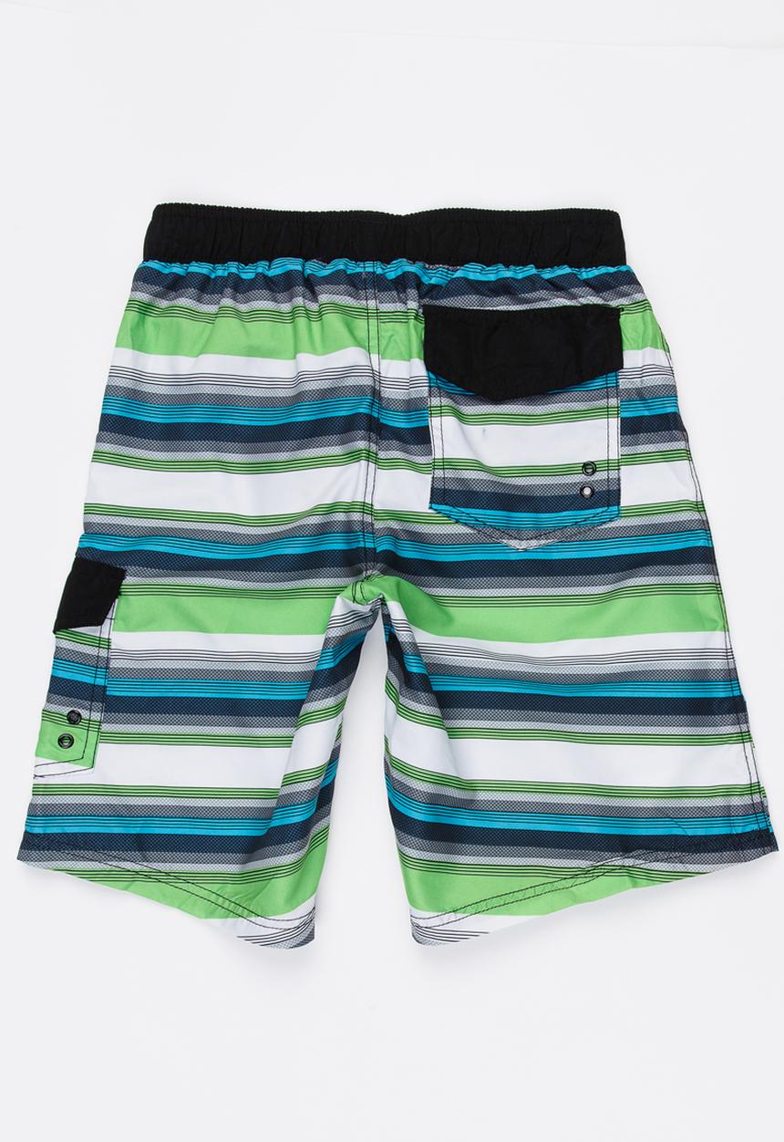 Pop Candy - Striped Swim Shorts Multi-colour