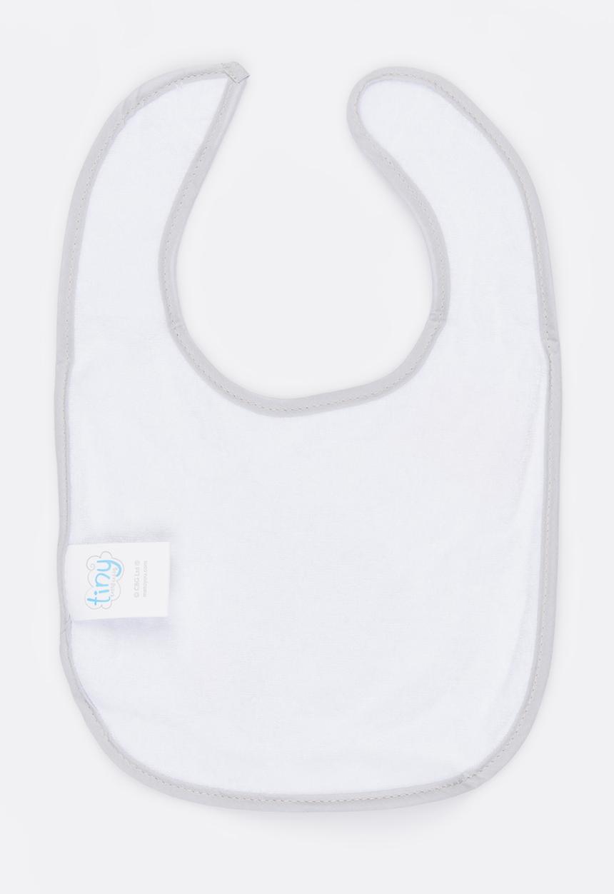 Character Baby - Tiny Tatty Teddy Jersey Bib Grey
