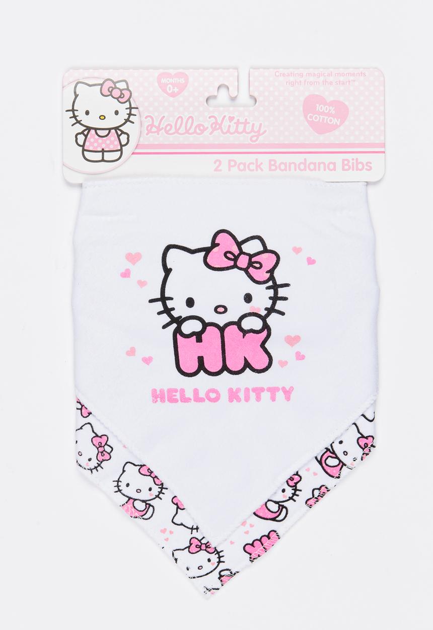 Character Baby - Printed 2 Pack Bandana Bibs Pale Pink