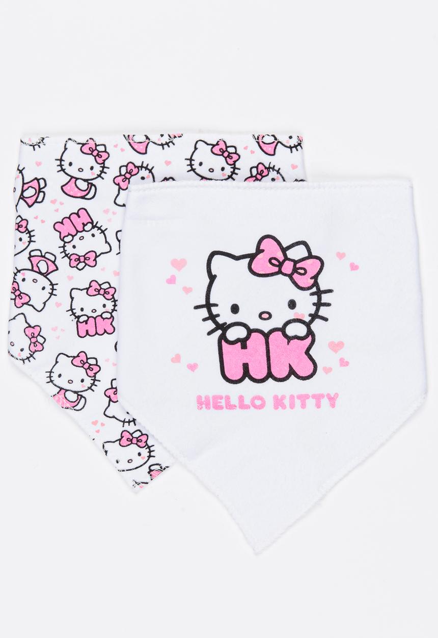 Character Baby - Printed 2 Pack Bandana Bibs Pale Pink