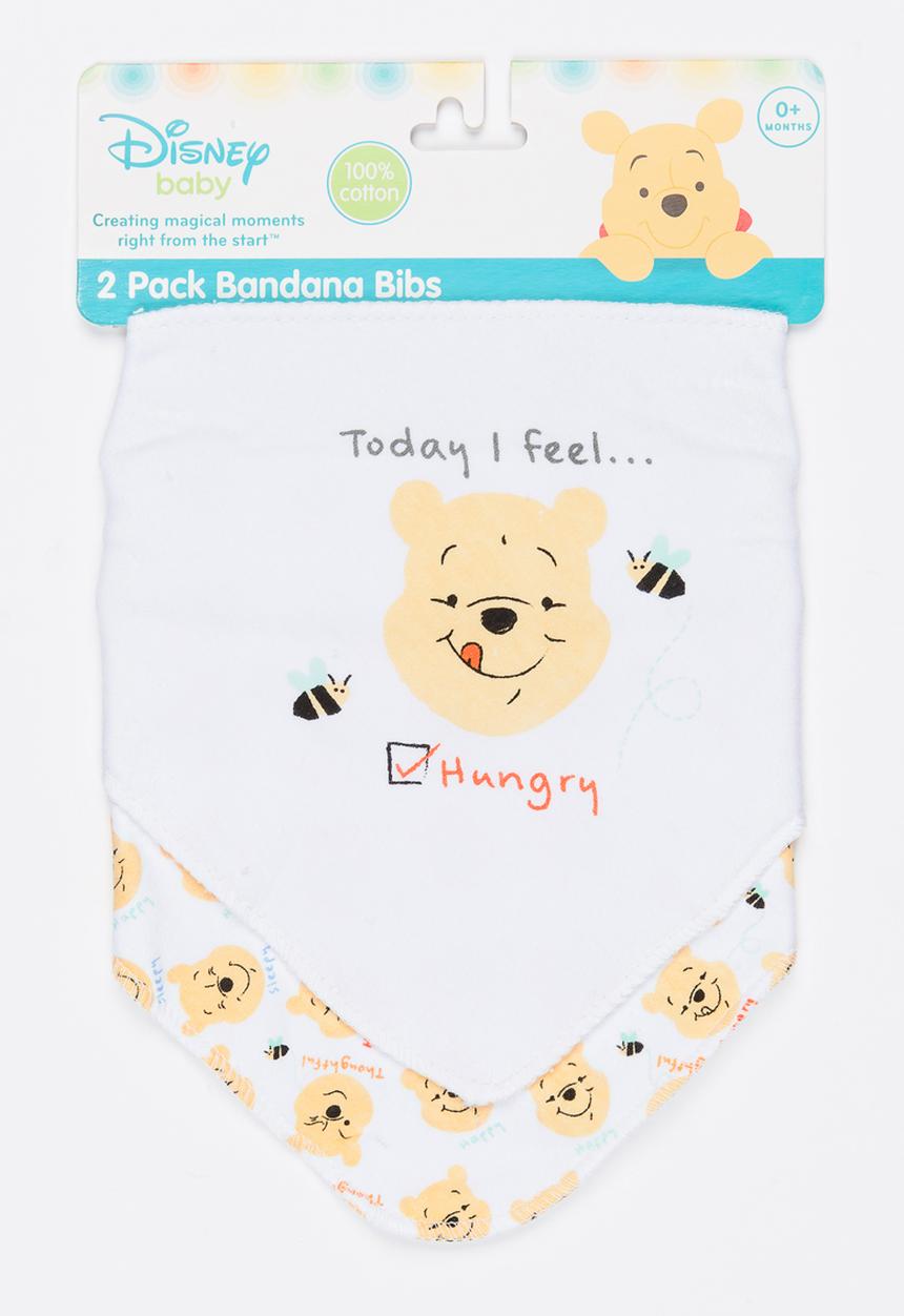Character Baby - Printed 2 Pack Bandana Bibs Yellow