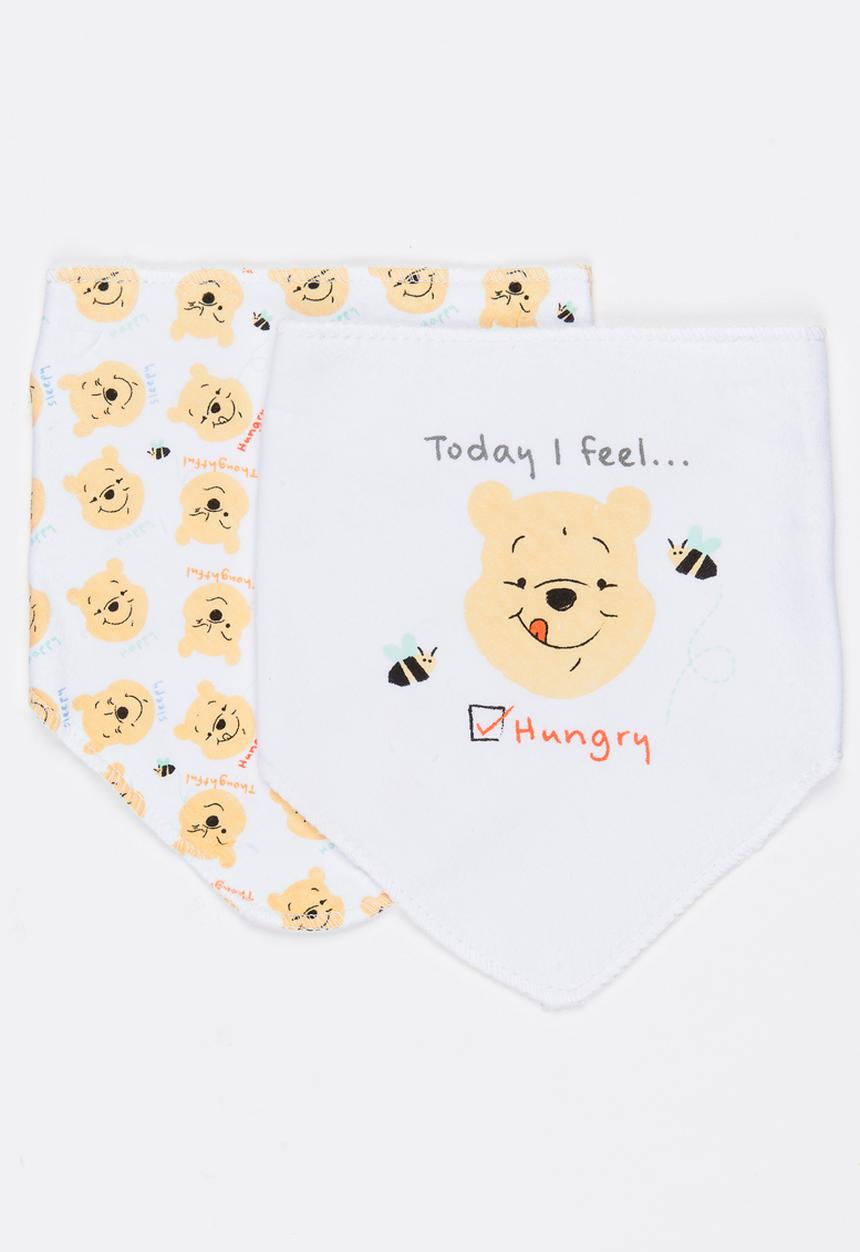 Character Baby - Printed 2 Pack Bandana Bibs Yellow