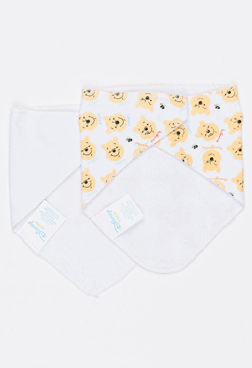 Character Baby - Printed 2 Pack Bandana Bibs Yellow