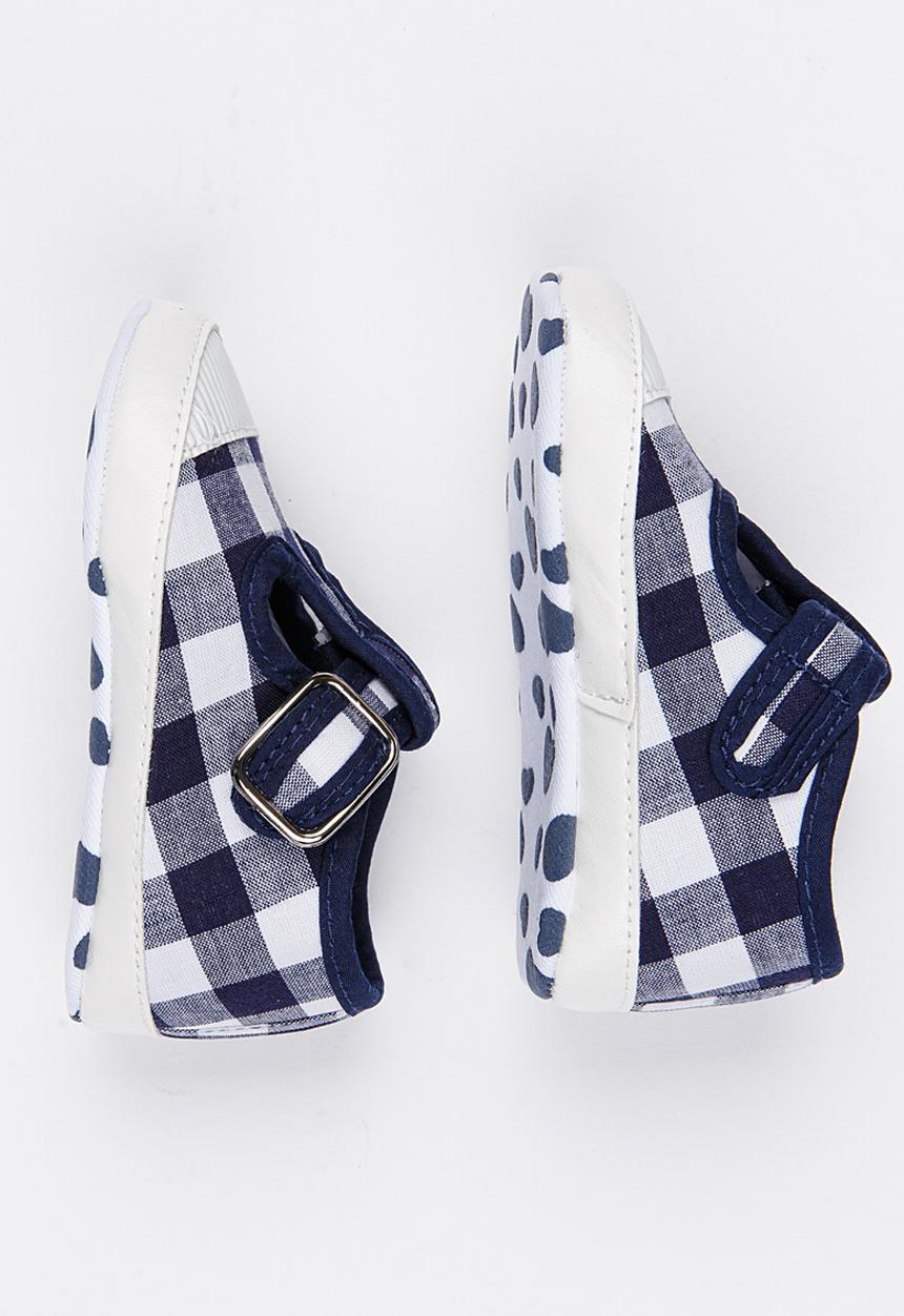 Pop Candy - Check Mary Janes Blue