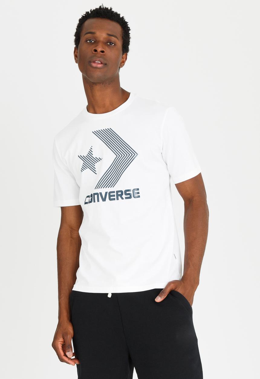 Converse - Line Fill Star Chevron Tee White