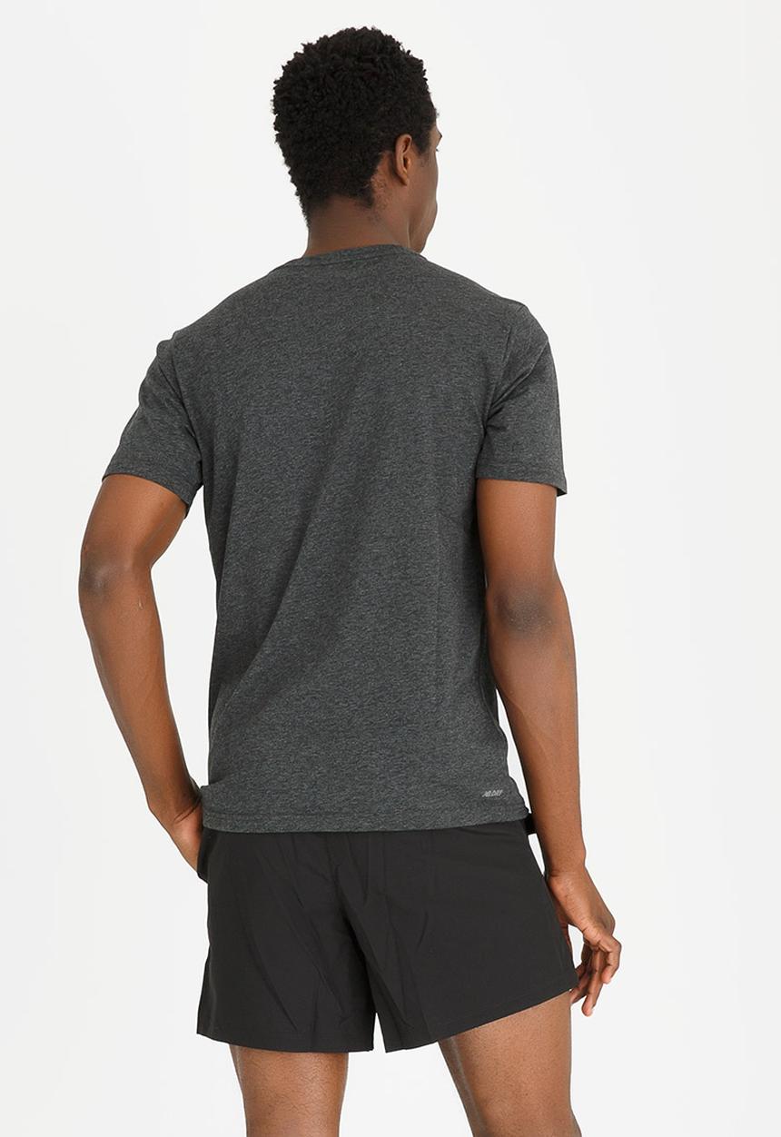 New Balance  - Heather Tech Tee Charcoal