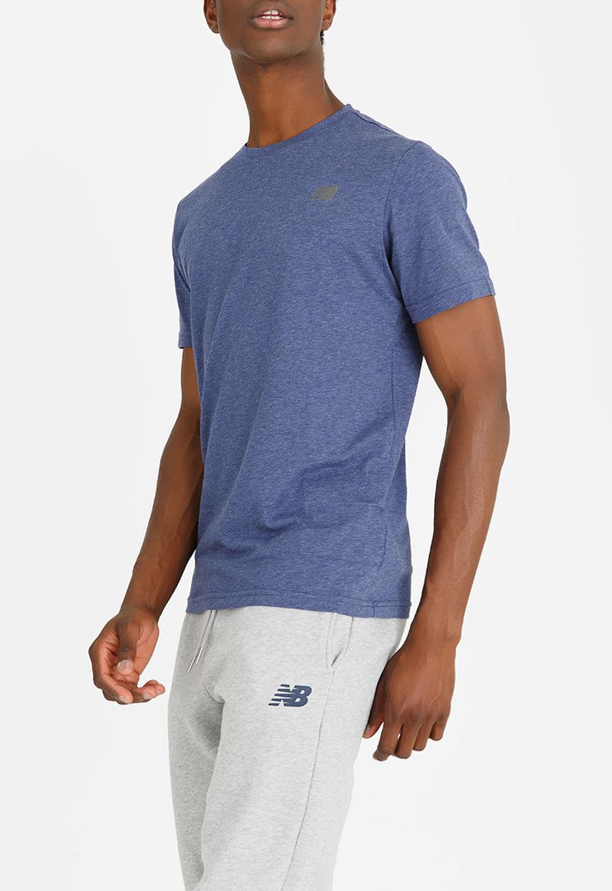 New Balance  - Heather Tech Tee Blue