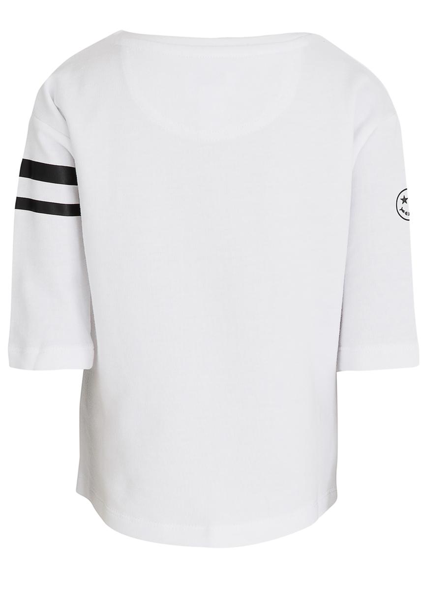 Converse - Tie-Front Patches Patches Knit Top White
