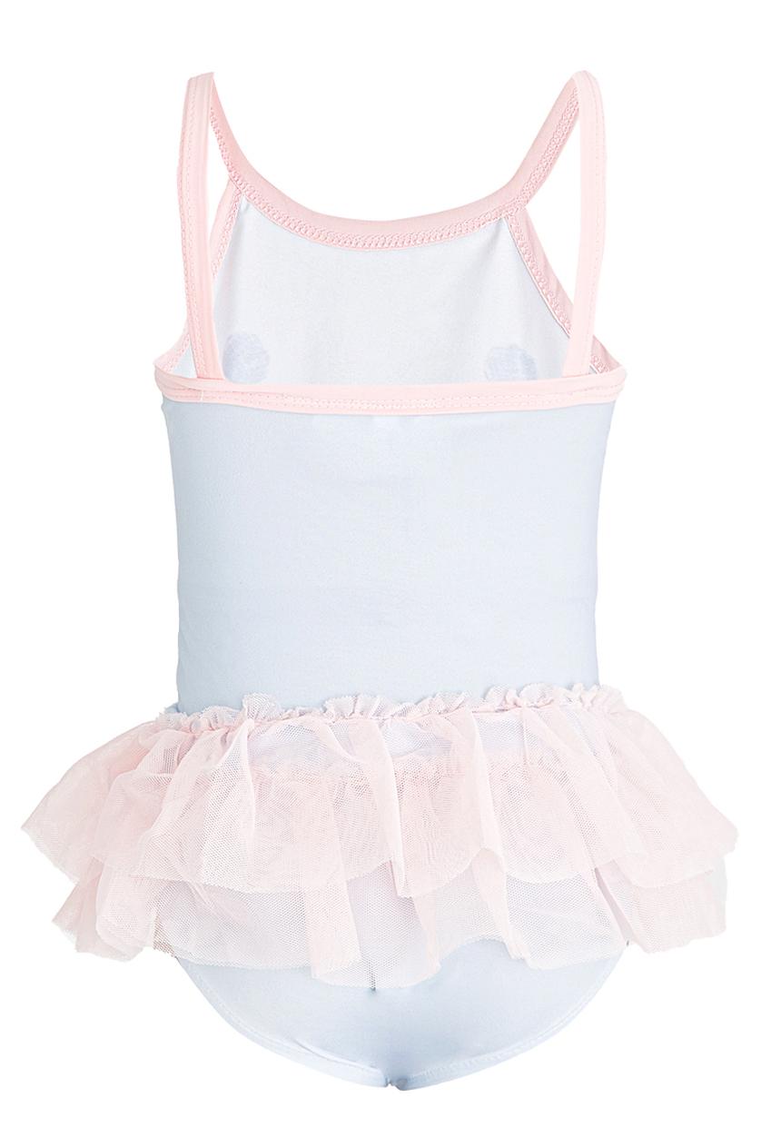 Pop Candy - Printed Fairy Full Piece Swimsuit Pale Blue
