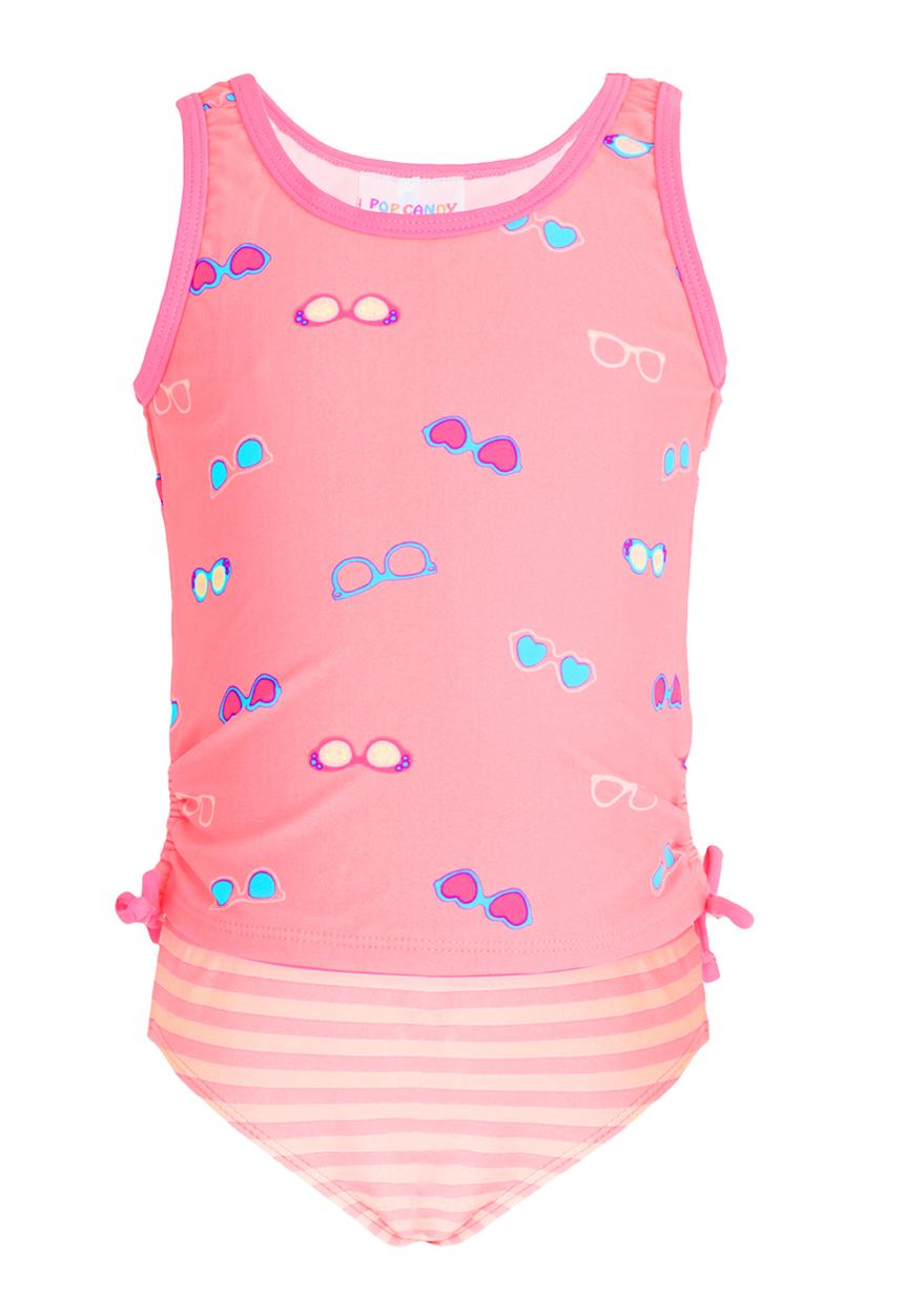 Pop Candy - Printed 2 Piece Swimsuit Coral