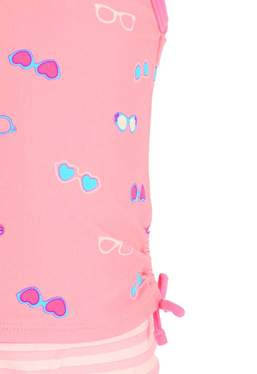 Pop Candy - Printed 2 Piece Swimsuit Coral