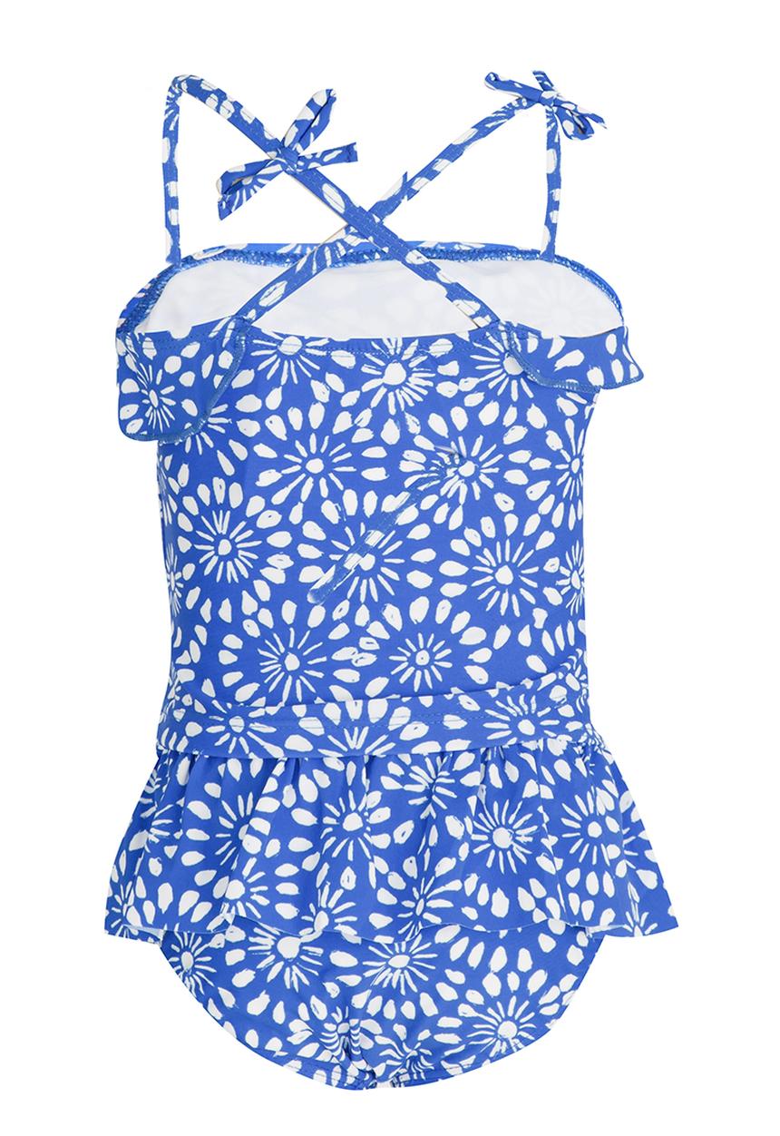 Pop Candy - Printed Two Piece Swimsuit Blue