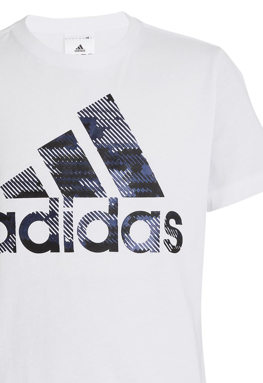 adidas Performance - Boys Bos Foil  Tee White