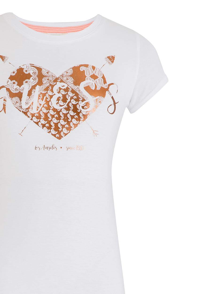 GUESS - S/S Heart Tee White