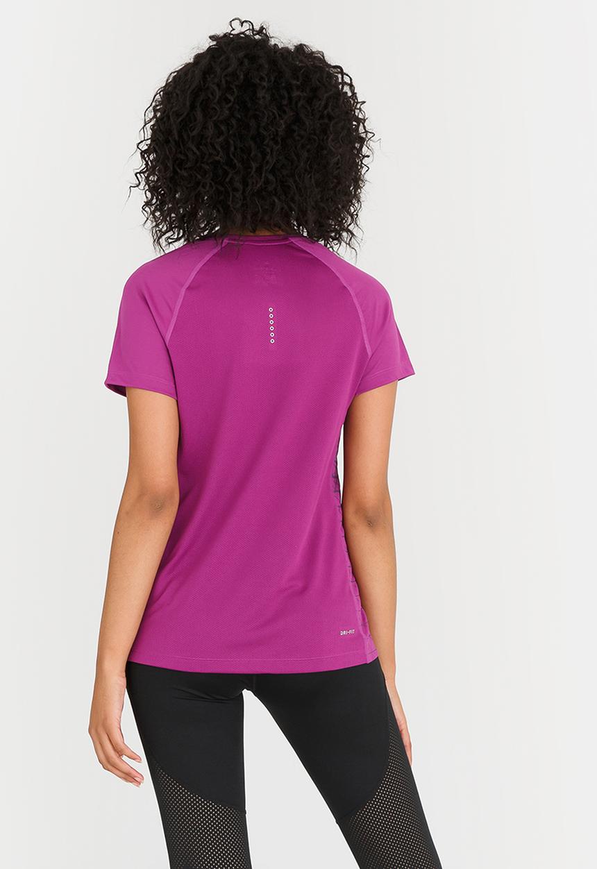 Nike - Nike Dry Miler Running Top Dark Purple