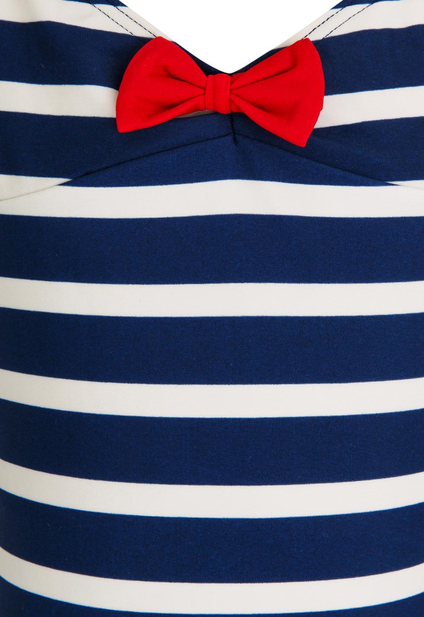 Pop Candy - Striped Full Piece Swimsuit Multi-colour
