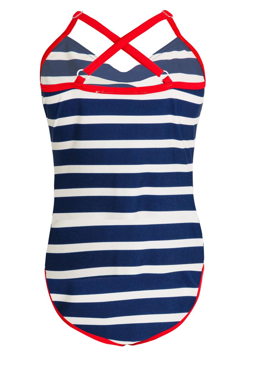 Pop Candy - Striped Full Piece Swimsuit Multi-colour