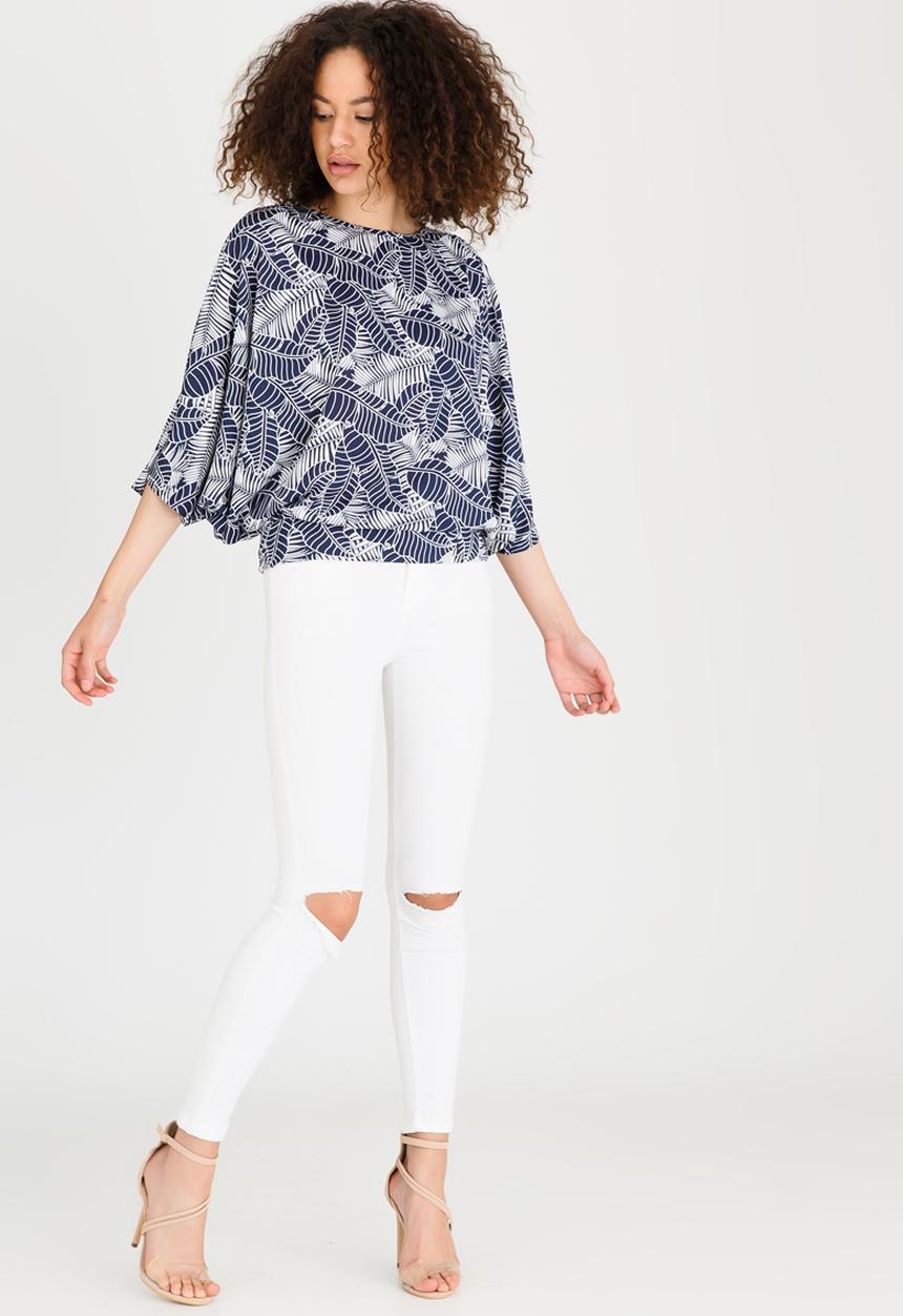 RUFF TUNG - Twiggy Top Navy & White