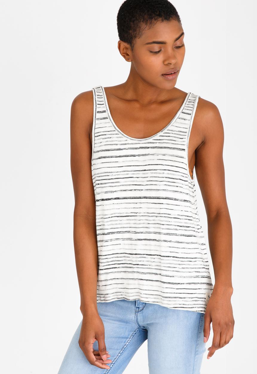 Lizzy - Inaya Vest Blue and White
