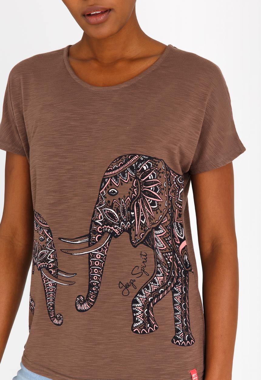 JEEP - Printed Fashion Top Brown