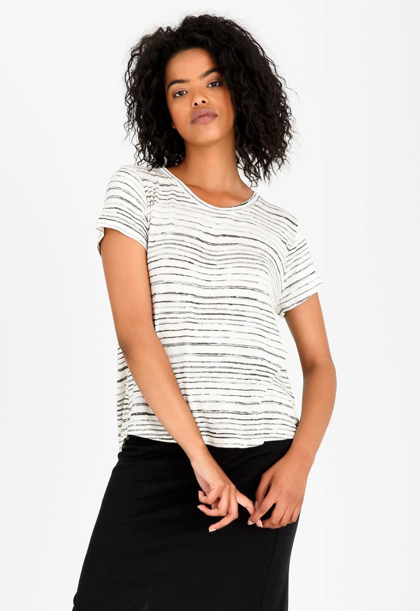 Lizzy - Scarlette Tee Blue and White