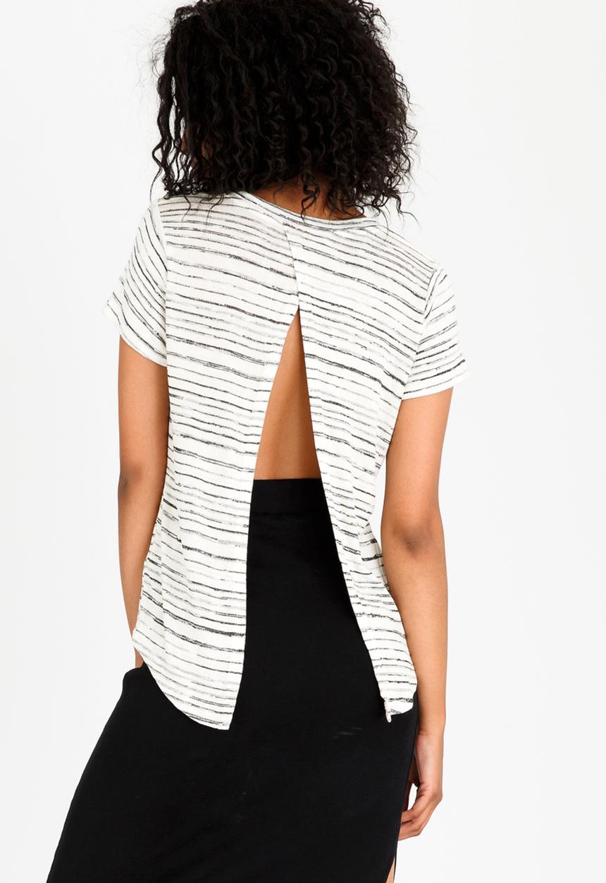 Lizzy - Scarlette Tee Blue and White