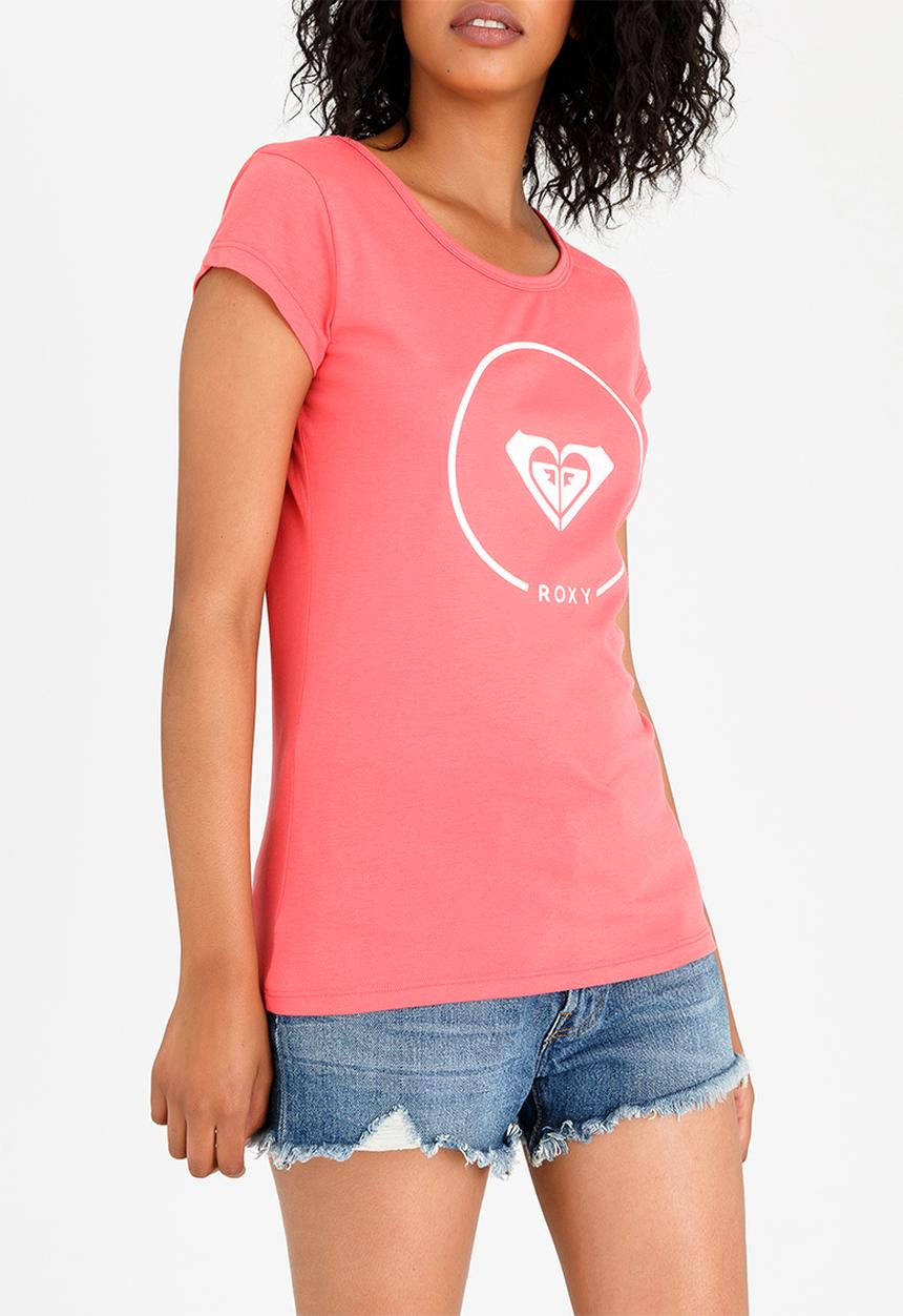 Roxy - Bobby Essentials Tee 2 Coral