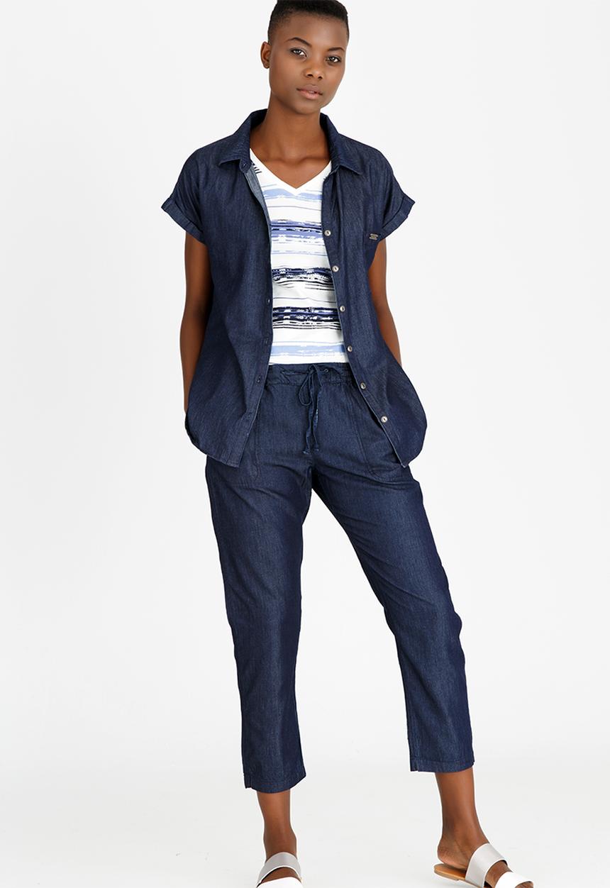 JEEP - Denim Slouchy Blouse Blue