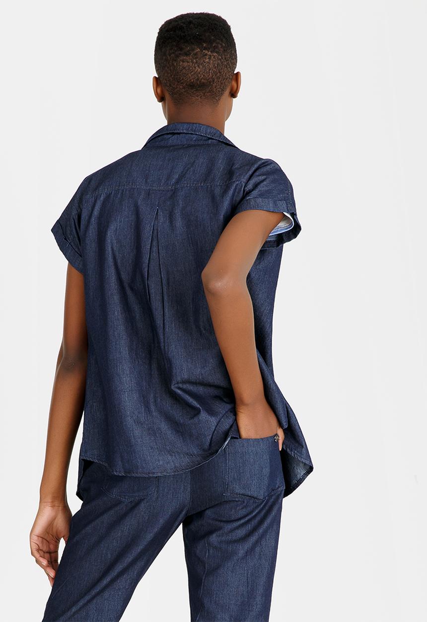 JEEP - Denim Slouchy Blouse Blue