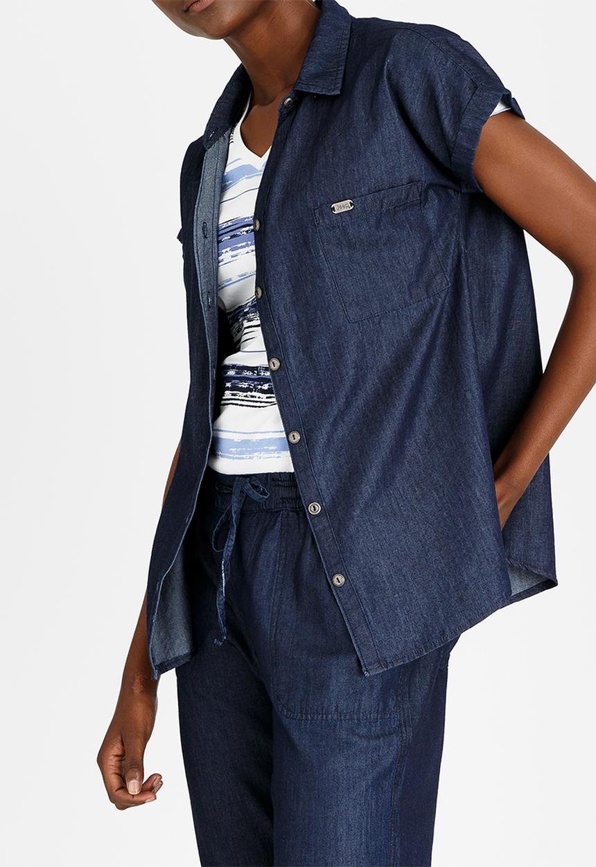 JEEP - Denim Slouchy Blouse Blue