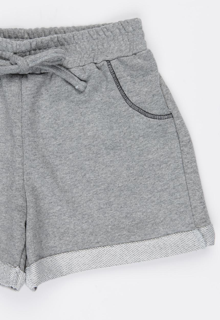 Rebel Republic - Fleece Shorts Grey