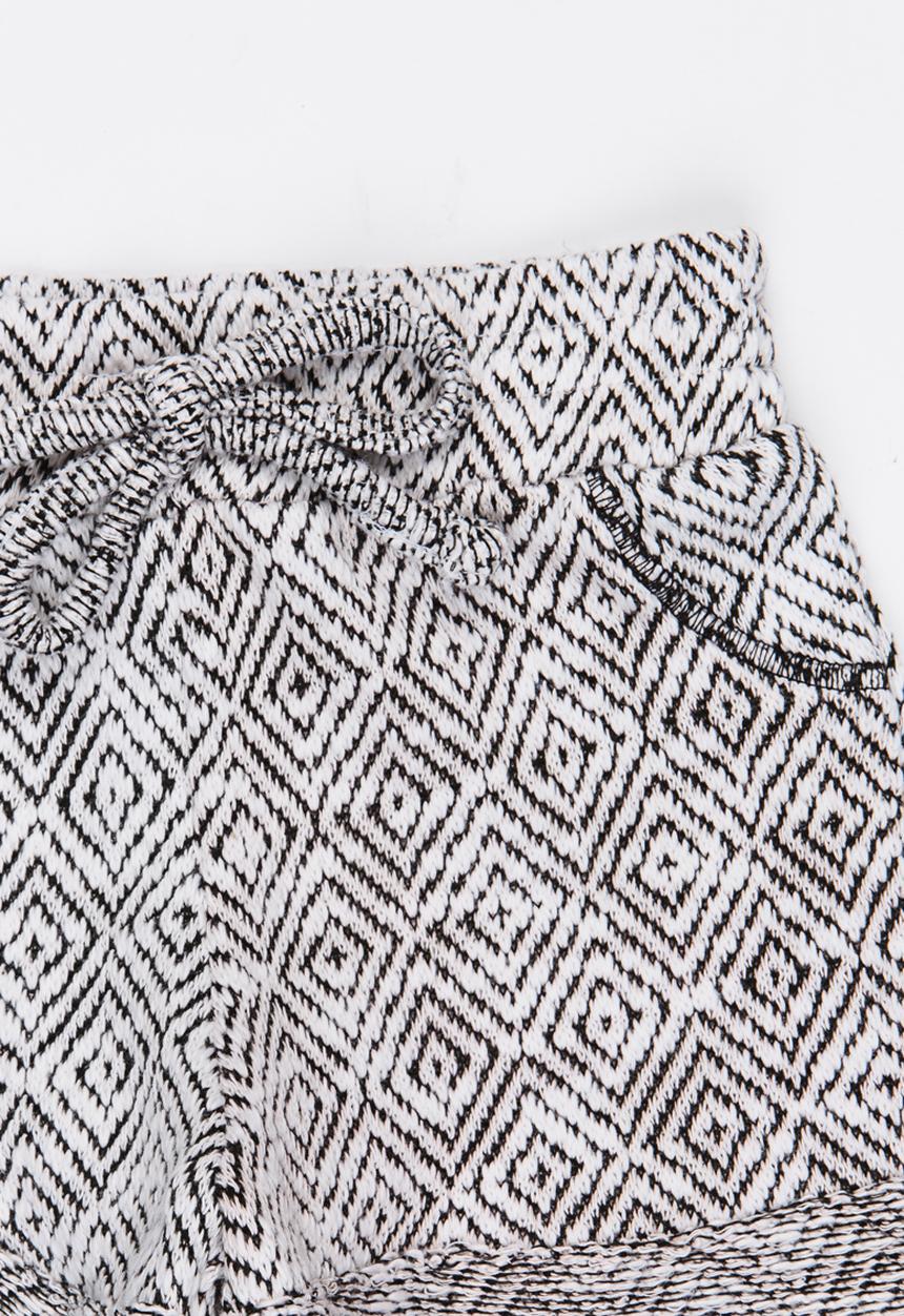 See-Saw - Fleece Shorts Black and White