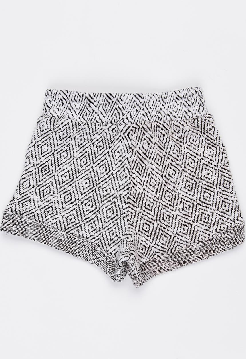 See-Saw - Fleece Shorts Black and White