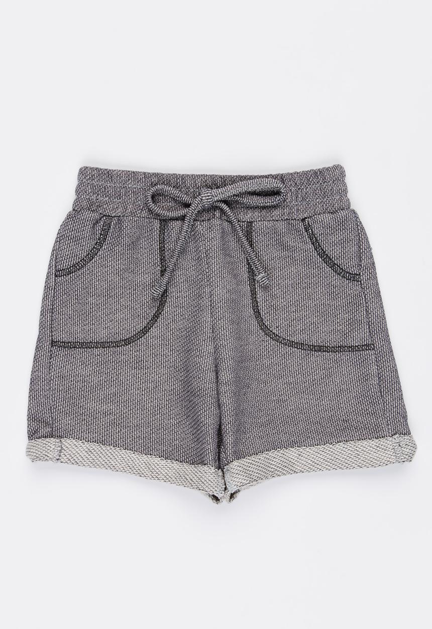 See-Saw - Knit Pull On Shorts Grey