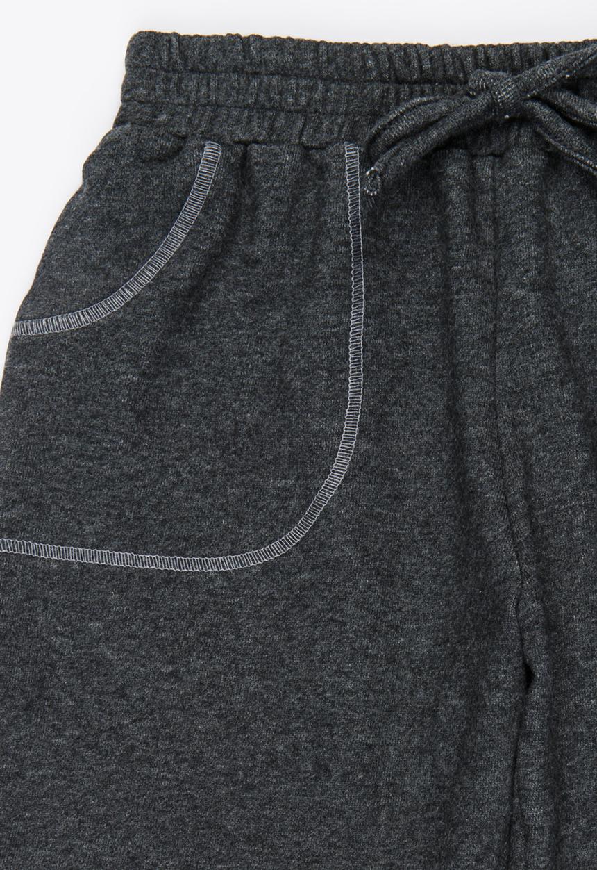 Rebel Republic - Knit Pull On Shorts Dark Grey