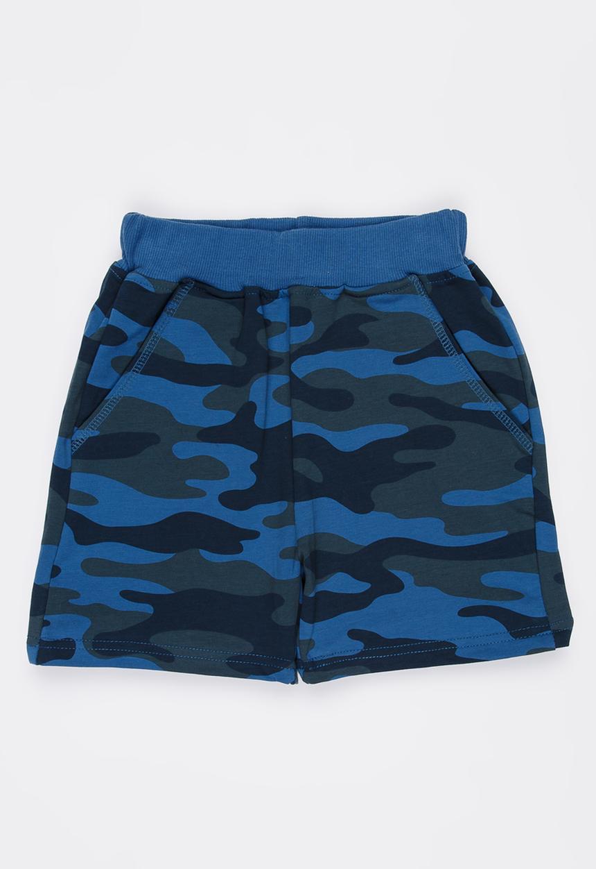 Pop Candy - Camo Printed Shorts Blue